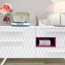 Naphite Modern Peel and Stick Wallpaper Geometric Hexagon Wallpaper Boho Contact Paper for Cabinets Drawers Self Adhesive Removable Neutral Bedroom Decor Nursery 17.3393