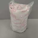 Berkshire Baby Blanket, Ultra-Plush Reversible Chenille Knit Toddler Blanket, Cute Pattern Nursery Crib Blanket, Ideal Baby Gift(30x40 Inches, Ribbon Bow White Pink)