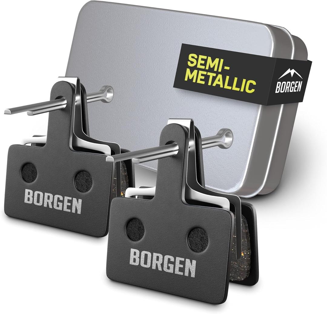 Borgen 2 Pairs Bike Brake Pads, Bicycle Brake Pads Compatible with Tektro TRP Bicycle Brakes Pads Suitable for Auriga, Orion, Gemini, Draco/Hylex, Hywire