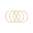 PATIKIL 5 Inch Bamboo Macrame Hoop, 5Pcs Wood Floral Hoop Craft Rings for DIY Craft Dream Catcher Wedding Wreath Decor Wall Hanging Decorations
