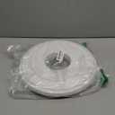 Cunno 2 Pieces Lighting PU Ceiling Medallion Ceiling Fan Cover Plate Medallion for Home Light Fixtures Trim, 12 Inch Od x 3.5 Inch ID(White)