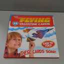 Kangaroo 28 Pack Flying Paper Airplanes Valentines Day Cards for Boy & Girl with Envelopes & Stickers - Valentines Day Cards for Kids School - Valentine Bulk Party Favors Classroom Gift