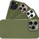 LONLI Urban - for iPhone 16 Pro Max Leather Case - European Genuine Pebbled Leather Phone Case - European Elegance, Modern Design - [Compatible with Magsafe] - Mountain Tree