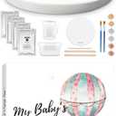 KeaBabies Hands and Feet Baby Casting Kit Mold and First 5 Years Baby Memory Book Journal - 3D Newborn Casting Set, Easy DIY Infant Foot Molding Set, 90 Pages First Year Keepsake Milestone Book