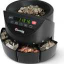 Cassida C100 Electronic Coin Sorter/Counter, Countable coins 1¢, 5¢, 10¢, 25¢, 250 coins/min, 110 VAC