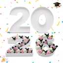 2026 Number Shaped Cardboard Charcuterie Decorative Trays Fillable, Party Food Display Platter for New Year Eve, Graduation (Small)
