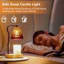 Candle Warmer Lamp with Timer Dimmable, Lamp Candle Warmer for Jar CandlesBirthday Gifts for Women Mom, House Warming Gifts Vintage Home DecorWax Warmer Lamp, Gold