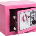Yuanshikj Electronic Deluxe Digital Security Safe Box Keypad Lock Home Office Hotel Business Jewelry Gun Cash Use Storage (Pink) (17E)