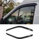 92676 Side Window Visors Wind Vent Deflector,2pcs Outside Mount Tape-On Dark Smoke Nice Sun Rain Guards Set for 2014-2024 Ford Transit