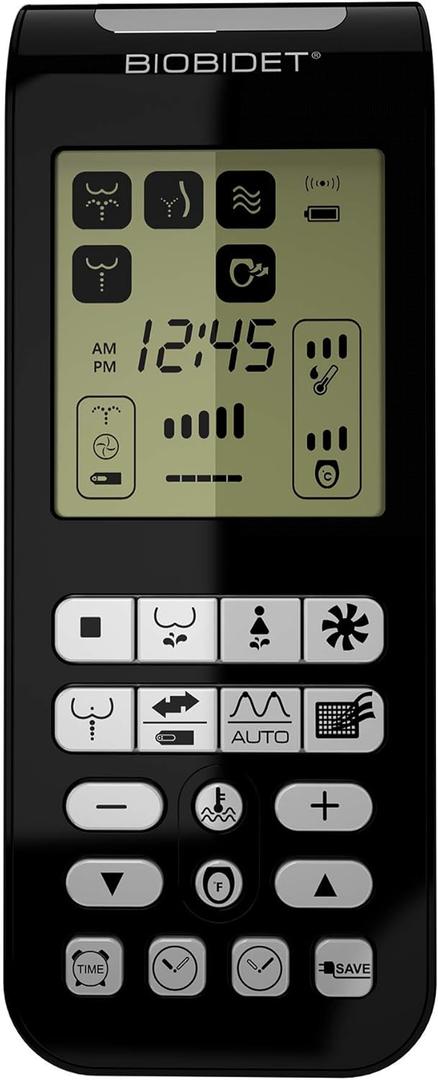 Bio Bidet by Bemis BB2000 Black | Bidet Wireless Remote Control for Smart Toilet Seat Convenient Adjustable Settings