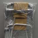 Foldable Lightweight Two Button Walker with 5 Wheels, Includes Ski Glides - Folding Design Ideal for Seniors and Elderly Adults - Adjustable for Tall Men and Women - Standing Handicap Mobility Aids