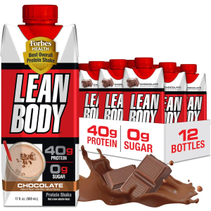 Labrada Lean Body Ready-to-Drink Chocolate Protein Shake, 40g Protein, Whey Blend, 0 Sugar, Gluten Free, 22 Vitamins & Minerals, LABRADA, 17 Fl Oz (Pack of 12), BB July 24, 2026