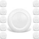 10 Packs 4 Inch LED Low Profile Recessed & Surface Mount Disk Light, Round, 10W, >600 Lumens, 3000K Warm White, CRI80, DOB Design, Dimmable, ETL Listed, White