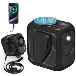 Portable Handheld Fan, Mini Personal Fan USB Rechargeable, 5 Speeds 13000RPM Strong Airflow Waist/Neck/Clip Fans, Works Up to 20H, Pocket-Sized for Travel, Cruise, Concerts,Summer Gifts for Women Men