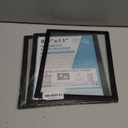 5Pack Magnetic Frames for Refrigerator - 8.5 x 11 Magnetic Sign Holder, Magnetic Paper Holder Document Holder for Fridge, Metal, Whiteboard Surface - Magnetic Picture Frame Poster Frame (Black)