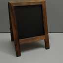 A Frame Chalkboard by HBCY Creations: 20x30 Solid Wood A-Frame Sign Rustic Brown Double-Sided Magnetic Board,Chalkboard Menu Board, for Restaurants, Cafs, Weddings - Heavy Duty Hinges, Torched Brown