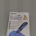 Swihauk Self Cleaning Slicker Brush - Skin Friendly Deshedding Grooming Tool for Dogs & Cats, Suitable for Shedding & Haired Pets, with Pet Supplies Accessories, Blue