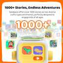 Space & City Explorers Story Cards – Imagine Craft & Interactive Craft 2-Pack, 57 Tales with Custom Names & Solar System Quizzes, Screen-Free Learning Fun for Kids, Bedtime(No Player), 6.7" x 4" x 0.75"