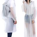 HLKZONE Raincoat, 2 Pack Rain Ponchos for Adults Travel Rain Jacket Packable Rain Coats for Women with Drawstring Hood