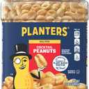 PLANTERS Salted Peanuts Cocktail, Party Snack, Plant-Based Protein, After School Snack, Roasted in Peanut Oil, Salted Nuts, Snacks for Adults, Bulk Nuts, Kosher, 2.19lb Jar
