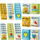 Affrolling 30 Pcs Summer Reading Paper Gift Bags Books Reading Goodie Bags with Handles 7.9 x 5.9 x 3.5 Inches Read Party Favor Treat Bag for Summer Book Lovers Exchange Gift