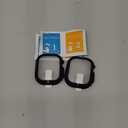 Misxi 2 Pack Hard PC Case Built in Tempered Glass Compatible with 49mm Apple Watch Ultra 3 (2025) / Ultra 2 / Ultra, Thin Protective Case with Screen Protector for iWatch, Shockproof Cover with Button, Black