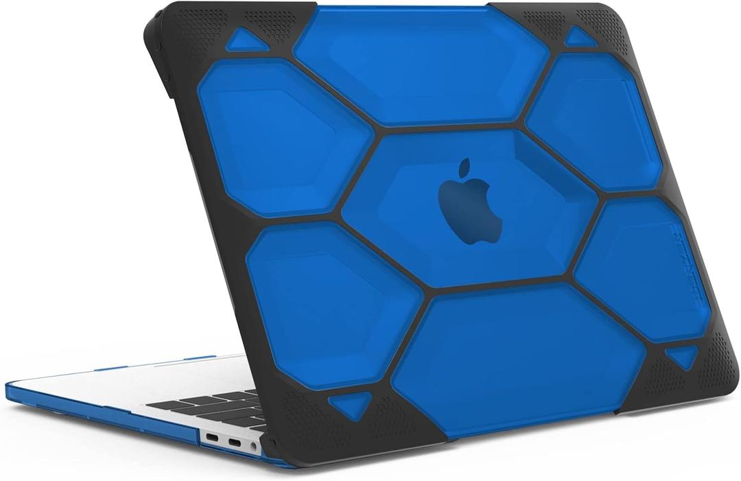 IBENZER Heavy Duty Case for 2020 2019 2018 2017 2016 MacBook Pro 13-Inch Case A2289 A2251 A2159 A1989 A1706 A1708, Protective Cover for Mac Pro 13, Blue, LC-HT13-BL