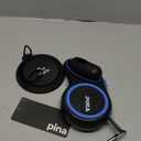 PINA Retractable Dog Leash, 26ft Dog Leash for Small Medium Large Dogs Up to 110lbs, 360 Tangle-Free Strong Reflective Nylon Tape, with Anti-Slip Handle, One-Handed Brake, Lock - Black Blue