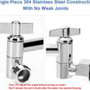 NearMoon Adjustable Shower Arm Universal Connection, Extension Arm, Adjust Angle to Upgrade Shower Experience, Easy to Install, Anti-leak (11 Inch, Chrome Finish)