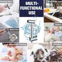 New Version Handheld Bidet Sprayer for Toilet, Premium Stainless Steel Bathroom Bidet Sprayer Set, Baby Cloth Diaper Sprayer with Superior Complete Spray Hoses Kit, Support Wall or Toilet Mount
