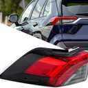 Tail Light Cover for Toyota RAV4 - Outer Rear Tail Lights Compatible With Toyota RAV4 2019-2024 Rear Brake Signal Lamp Replacement Left Side Driver Side