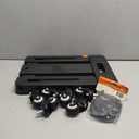 Folding Hand Trucks, Heavy Duty Dolly Cart with 6 Wheels & 2 Elastic Ropes, Foldable & Ideal for Luggage, Travel, Moving, Shopping, Office Use, Hold Up to 500 LB, Easy to Store, Black