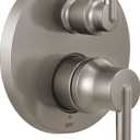 DELTA FAUCET T24859-SS, Stainless Trinsic Contemporary Monitor 14 Series Valve Trim with 3-Setting Integrated Diverter