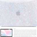 BELKA Compatible with MacBook Pro 13 inch Case M2 2025 2024 2023 2022 2021-2016 A2338 M1 A2251 A2289 A2159 A1989 A1708 A1706, Plastic Hard Shell Case+Keyboard Cover+Screen Protector, Shiny Pearl