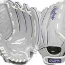 Rawlings | Sure Catch Series Youth Softball Glove | Sizes 10" - 12.5" | Multiple Styles (Grey/Purple)