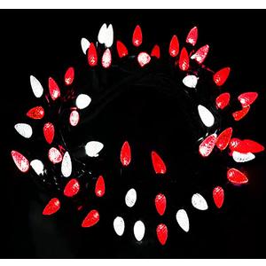Red/White C3 Outdoor 18FT 50 LED Straberry Christmas Lights - Connectable Plug, Green WireVintage Decorative Lights - Mood Lighting