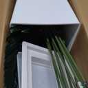 6FT Artificial Palm Tree, Tall Faux Palm Tree Indoor with Fake Plants Tall, Artificial Plants with Lifelike Leaves for Home Office Decor (White)