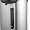 NutriChef Hot Water Urn Pot 3.38 QT, Insulated Stainless Steel Hot Water Dispenser & Boiler, Auto & Manual Dispense, Safety Lock, Electric Kettle