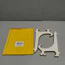 Artliving 10" Decorative Plate Stand Holder Plastic Picture Easel Display Stand Picture Frame Stand White Gold (2 Pack)