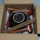 8-Inch Ceramic Ramen Bowl Set of 2 (9 Piece) - Porcelain Japanese Salad Noodles Cereal Fruit Pasta Soup Large Bowls with Recipes Chopsticks Forks Spoons for Men Women Gift Microwave & Dishwasher Safe