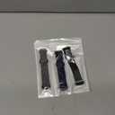 DaQin 3 Pack Nylon Watch Bands Compatible with 16mm 18mm 20mm 22mm Quick Release Watch Band, Adjustable Soft Stretchy Solo Loop Strap Elastic Braided Relacement Wristband for Men Women (Black/Navy Blue/Grey)