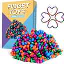 Sensory Fidget Toys Adults Teens - Magnetic Balls Fidget Toy 500PCS - Anxiety Stress Relief Toys for Autistic ADHD - Desk Toys - Gifts for Coworkers Teenagers (4 Color)