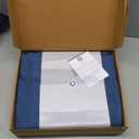 100% Cotton Herringbone Weave Blankets, 90"X90" Queen, Throw Blanket for Bed, All Season Cotton Blanket, Cozy Blanket, Throws Bed Blanket, Throw Blanket for Couch, Modern Home Decor -Navy Blue