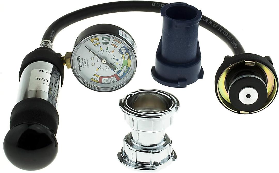 MotoRad MT-300 Pressure Tester Engine Coolant System Pressure Tester Fits Ford F-150 7515 F-250 99-16 Explorer 91-16 Chevy Silverado 9916 Toyota Camry 8317 Honda Accord 7617 Civic 7315 CR-V 9716