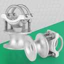 4Pack Mini Cantilevered Gate Rollers,Fits 2-3/8"Post & 1-5/8"Rail