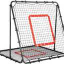 Baseball and Softball Rebounder Net,Baseball Rebounder,Volleyball Rebounder,Pitch Back Net,Multi-Sport Training Rebound Screen,with Pitching Target,Easy Adjustable Angles