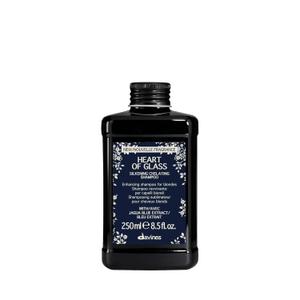 Davines Heart of Glass Silkening Shampoo, Enhancing Blue Shampoo for Blonde & Silver Hair - Gentle Cleanser with Jagua Blue Extract Balances Tones, Illuminates & Nourishes Weightlessly