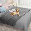 Ameritex Waterproof Blanket Reversible Dog Bed Cover Pet Blanket for Furniture Bed Couch Sofa (52x82 Inch (Pack of 1), Darkgrey)