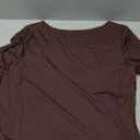 Beumissy Women's Boat Neck Short Sleeve T-Shirts Y2K Cute Going Out Tops Summer Baby Tees (L)