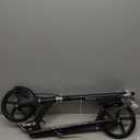 Scooters for Kids 8-12, Teens & Adults - Lightweight, Foldable, 8-Inch Big Wheels, Hand Brake & Bell, 4 Adjustable Height Levels, 240 lbs Max Load, Perfect for School, Campus and Park Rides (Black)